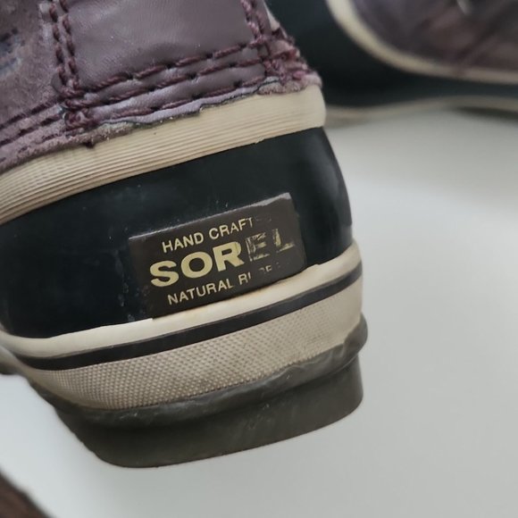 *SOLD* SOREL | Joan of Arctic winter boots suede leather purple girls sz 4 - Picture 7 of 9
